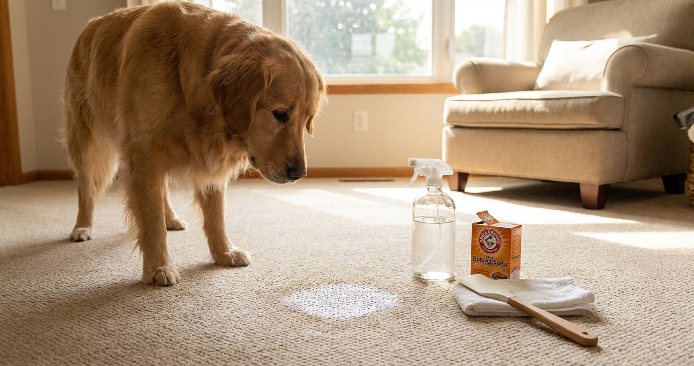 A Step-by-Step Method: How to Clean Dog Vomit from Carpet (For Fresh and Dried Stains)